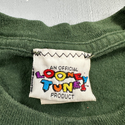 Looney Tunes Taz VTG T Shirt Manian Devil Christmas Naughty Nice 90s 1995