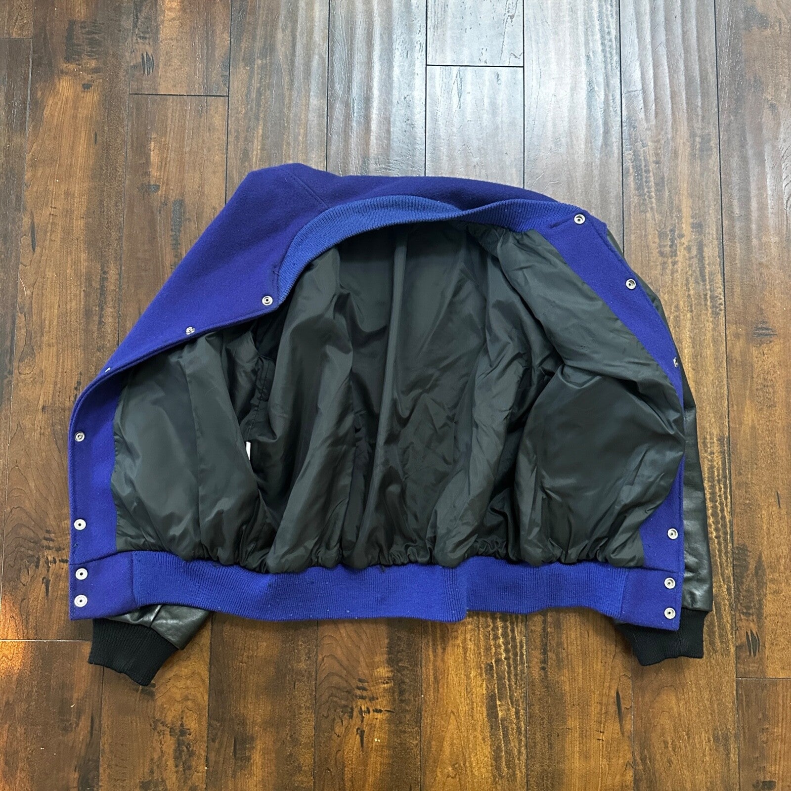 Ford VTG Dehen Varsity Blue V8 Columbia River Letterman 70s Jacket Size 44