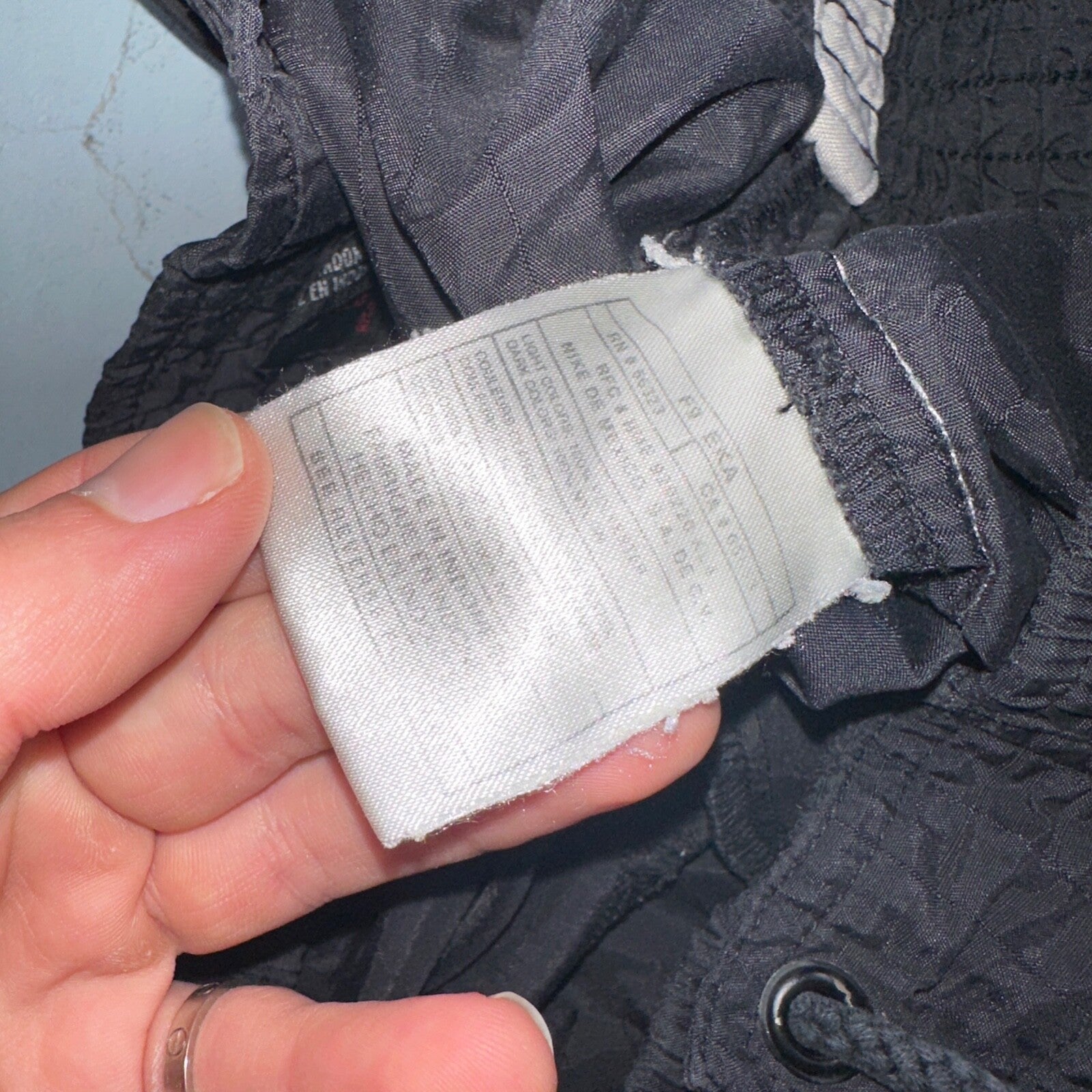 Nike Vintage Black Nylon Shorts Swoosh XL 90s Black Tag 9” Inseam Running Track