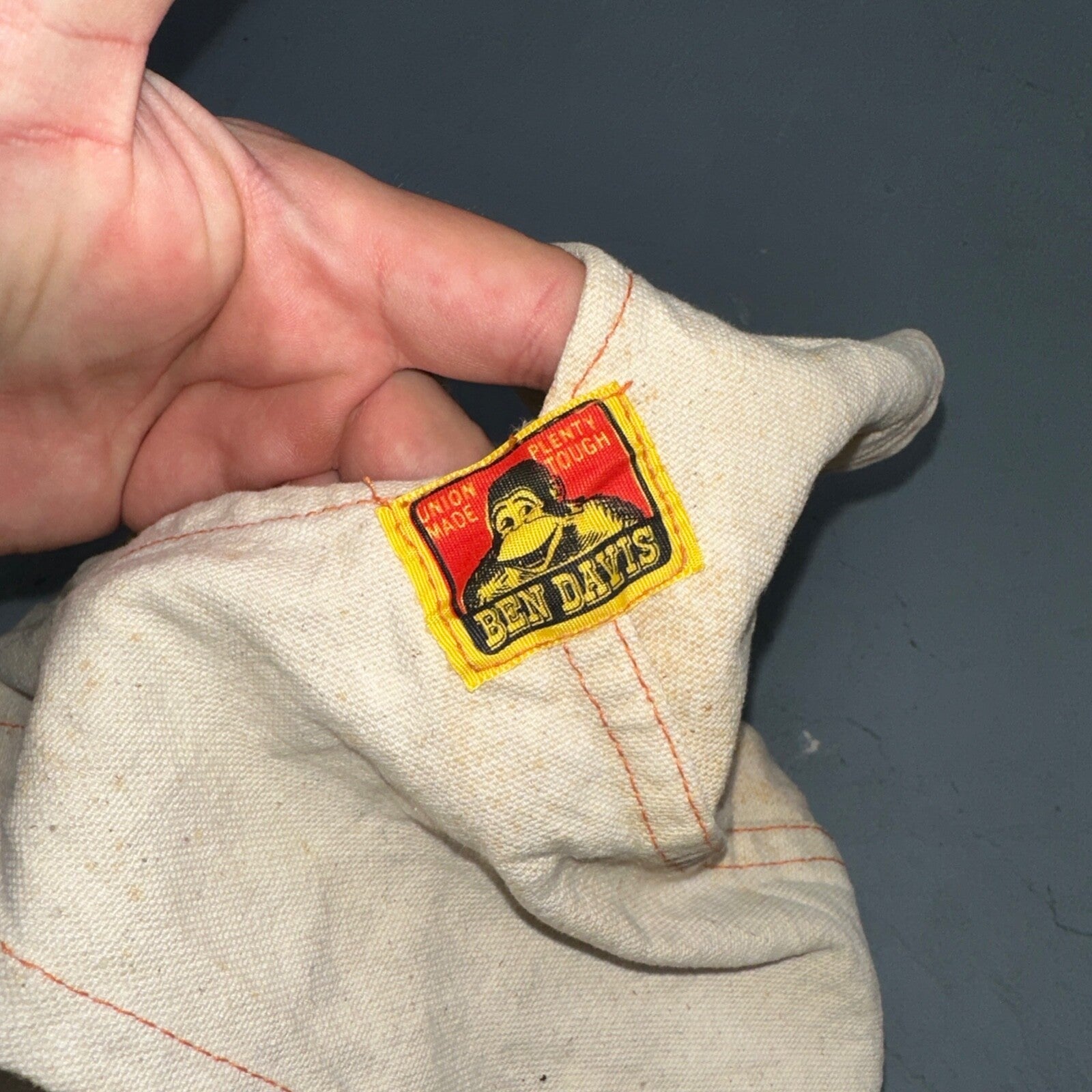 Ben Davis Vintage 60s Yellow Tag Canvas Overalls Pants Union 1960s USA Thrashed