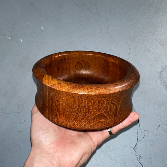 Digsmed Beautiful MCM Design Denmark Teak Wood Bowl Uniform Grain