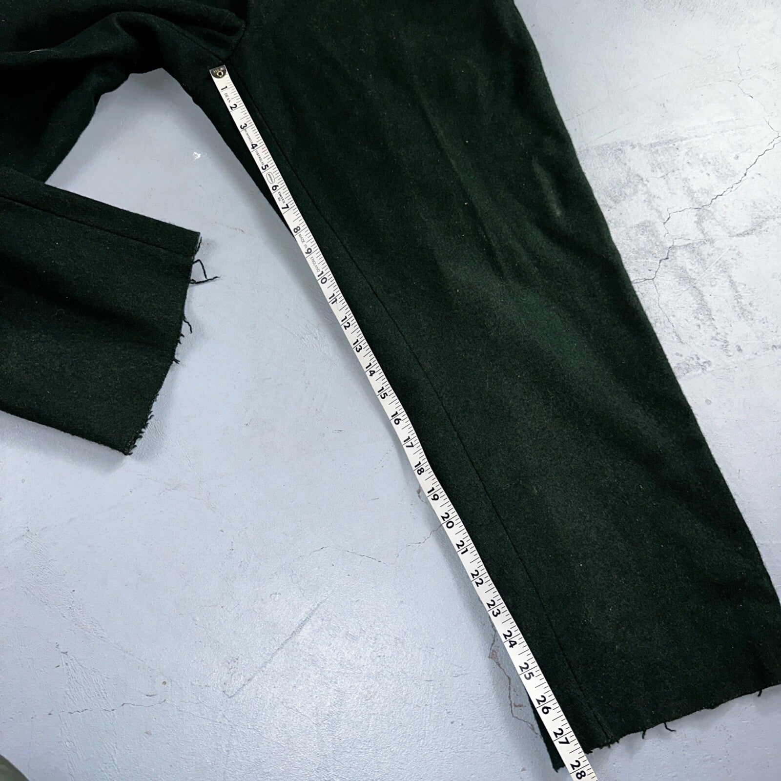 1960s Vintage Green Heavy Wool Hunting Pants 34x28 USA Dry Clean Rockabilly 60s