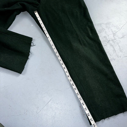 1960s Vintage Green Heavy Wool Hunting Pants 34x28 USA Dry Clean Rockabilly 60s