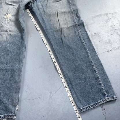 Levis 501 Vintage 90s XX Straight Leg Mexico Jeans 36x29 Light Wash Act 35x28