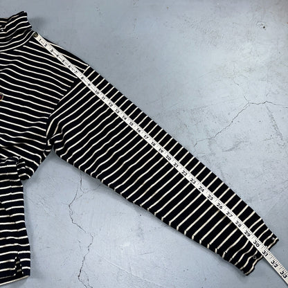 TOMMY HILFIGER Striped Turtleneck Long Sleeve XL Sparkles Added Custom VTG 90s