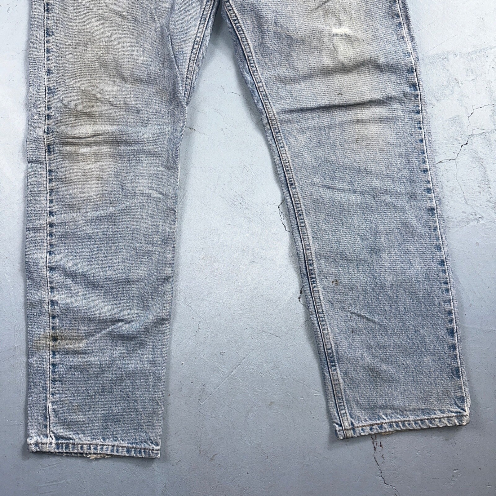 Levis 505 Vintage 90s Mexico Orange Tab Jeans 38x32 Blue Light Wash Act 36x30