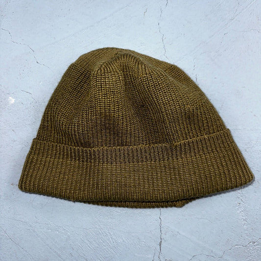 Vintage WWII Watch Cap Hat A-4 Rare Green Air Force Army 40s 50s Military A4 WW2