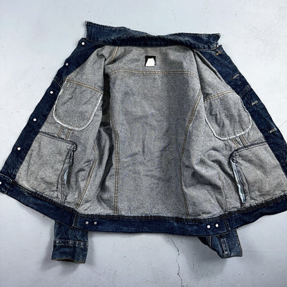 Vintage Lee Denim Jacket 40 M Western Bike Ride Cowboy Ranch Farm 153438 Jean