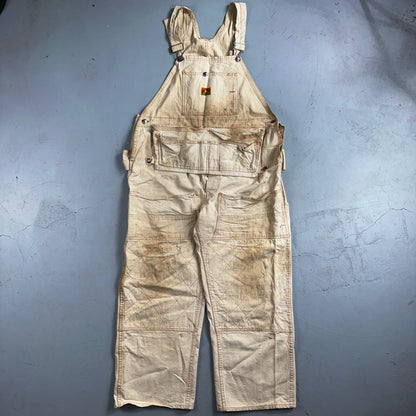 Ben Davis Vintage 60s Yellow Tag Canvas Overalls Pants Union 1960s USA Thrashed