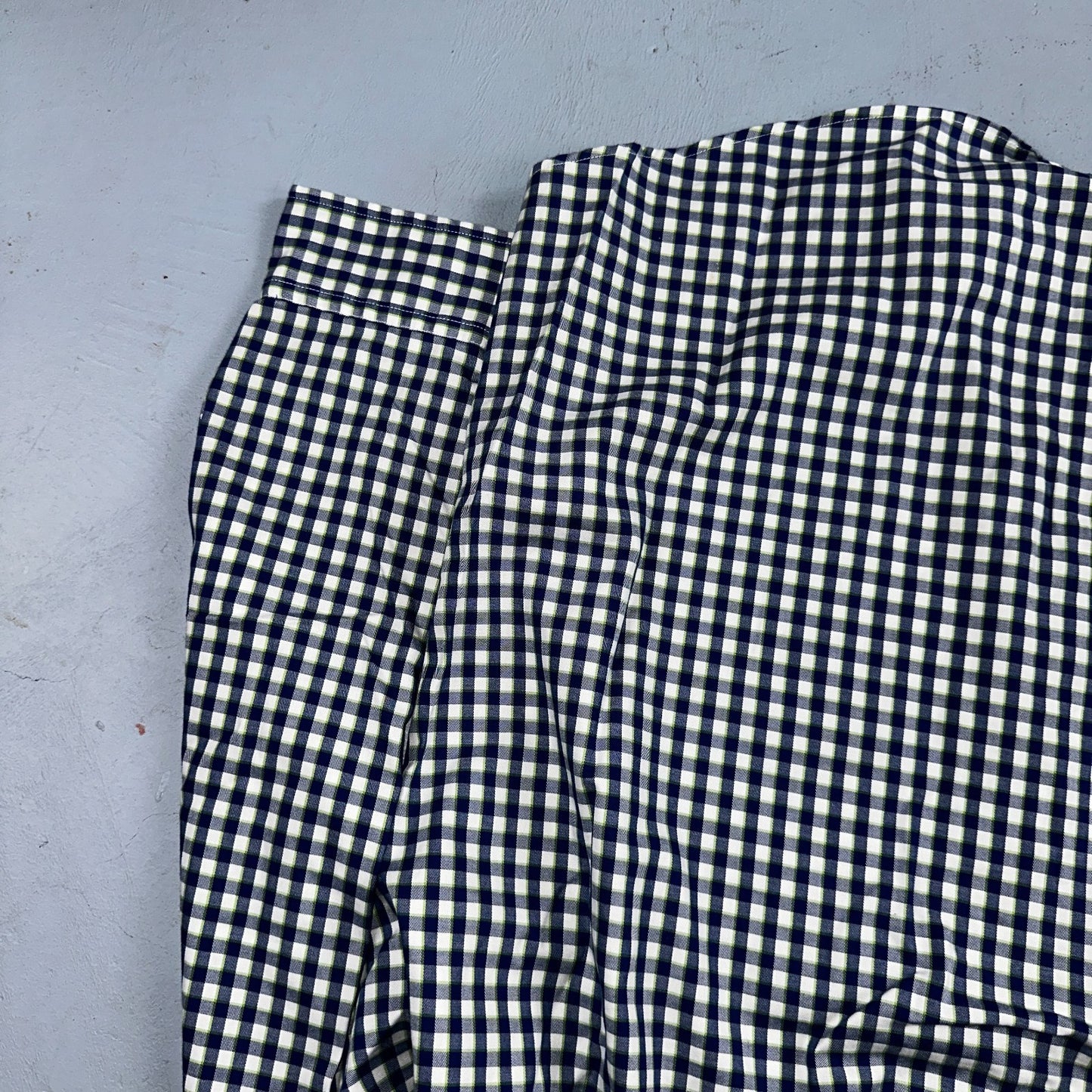 Pendleton Bridgeport Shirt Men's Size L Blue Lime Check Long Sleeve Button Down