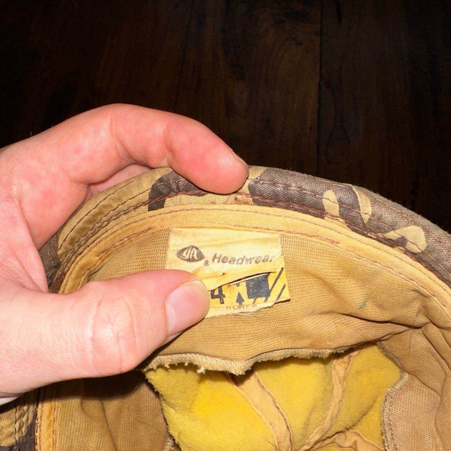 Frogskin Hunting 70s Fisherman Vintage Hat Bucket POST WWII Frog Skin USMC Camo