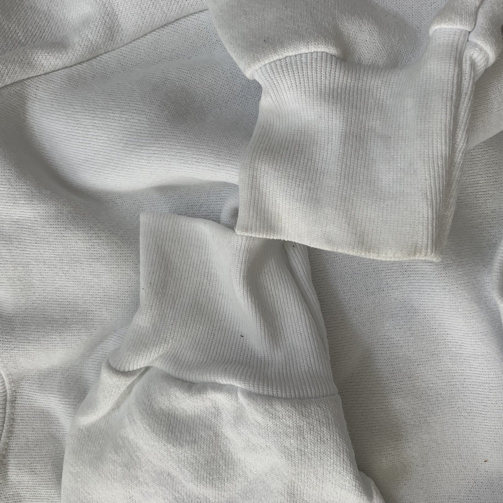 Oneita BLANK Vintage White Sweatshirt 90s Essential Lot Rap T Shirt Rare Jumper