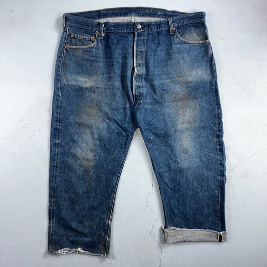 Levis 501 Vintage 80s Redline Selvedge USA XX Jeans Med Wash 48x30 Act 44x25