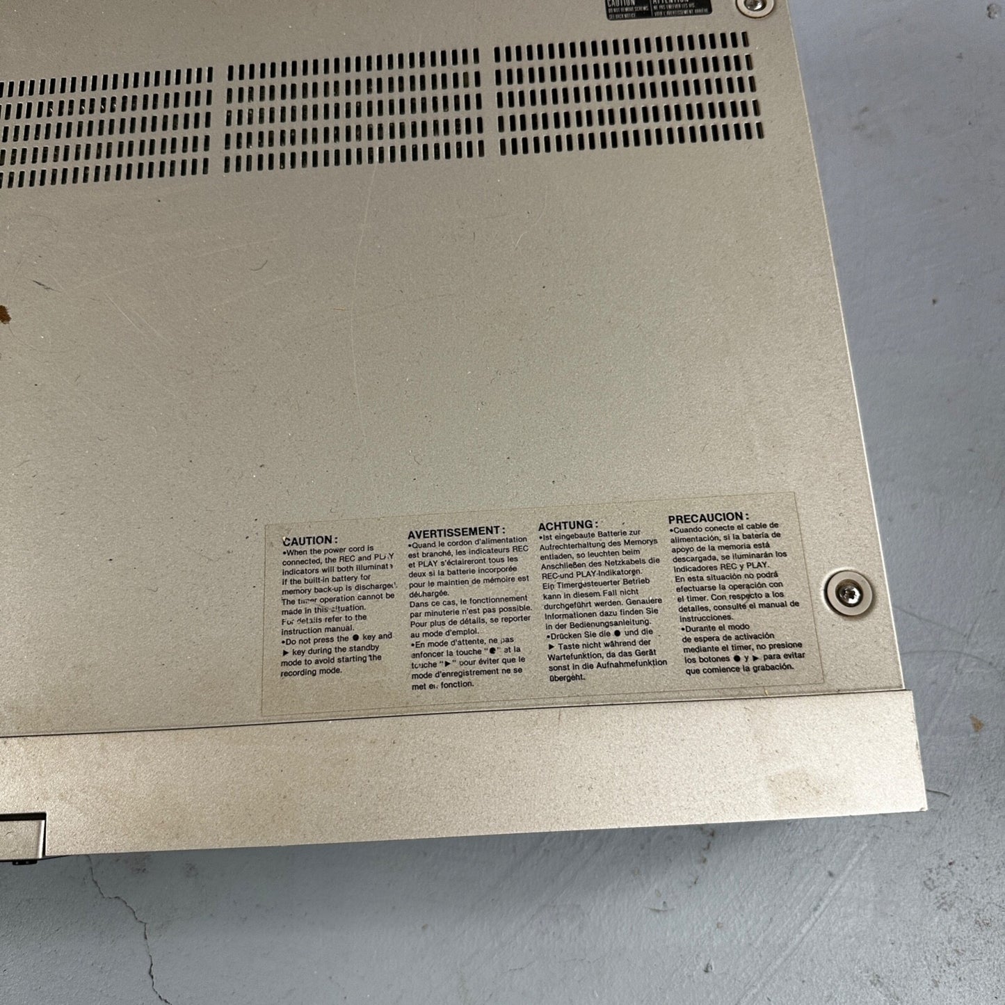 Sony TC-FX1010 Tape Deck Rare Find Cassette Broken For Parts As Is