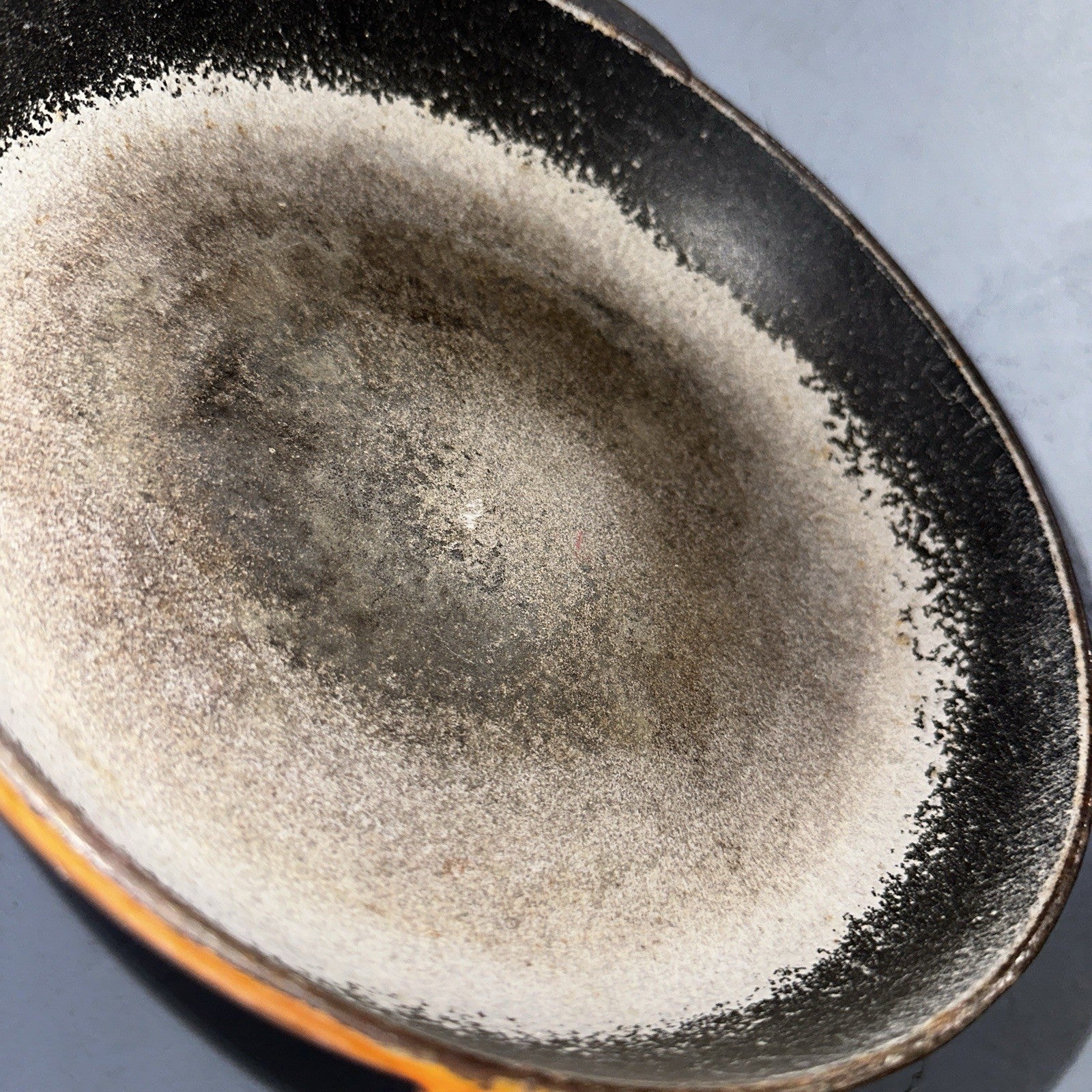 Le Creuset Cast Iron Enamel Cousances No. 24 Skillet Missing Handle Pan