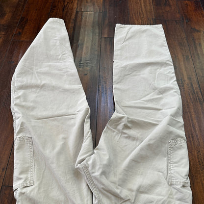 Carhartt B161 Straight Leg Work Men's Size 36x34 Tan Dungaree Fit Pants