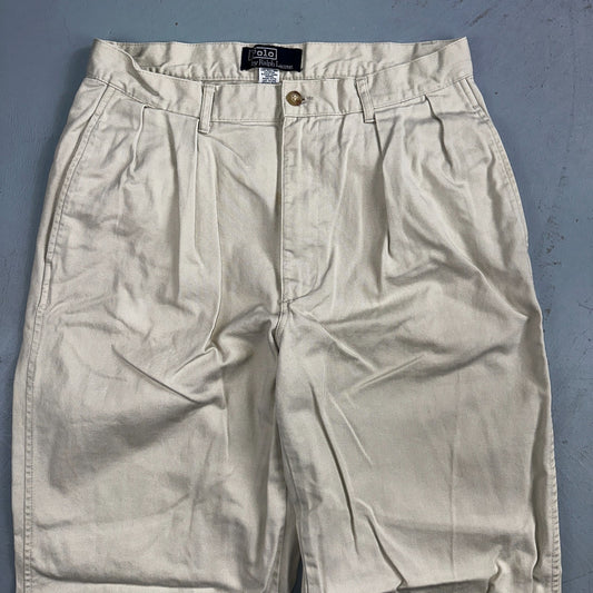 Polo Ralph Lauren Chino Pants Men's Size 29x31 Vintage Authentic Dry Goods