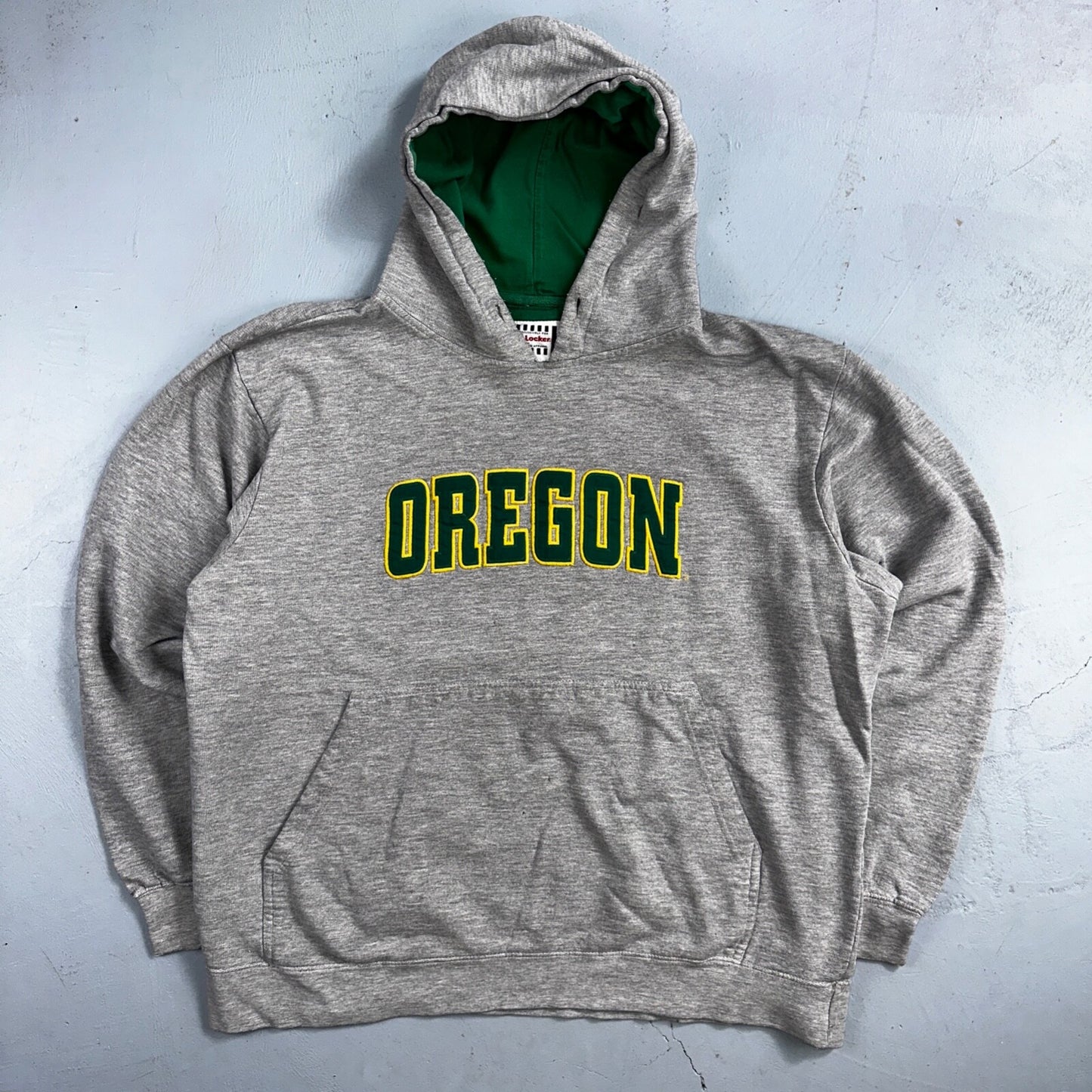 Oregon XL Vintage 90s Foot Locker Hoodie Sweatshirt Pullover Gray Athletic