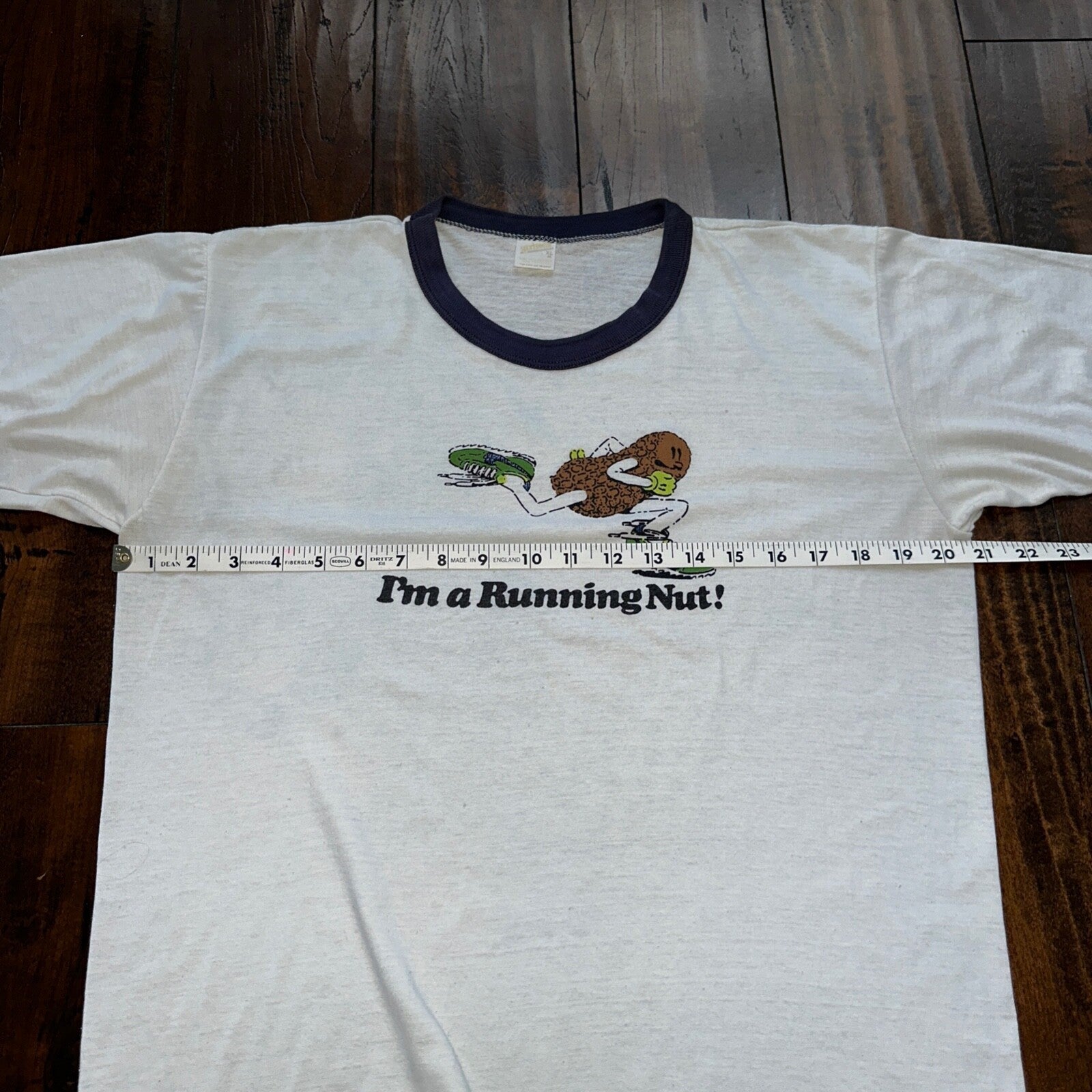 Nike Vintage 1970s RARE T Shirt Mens XL 70s Peanut A Running Nut