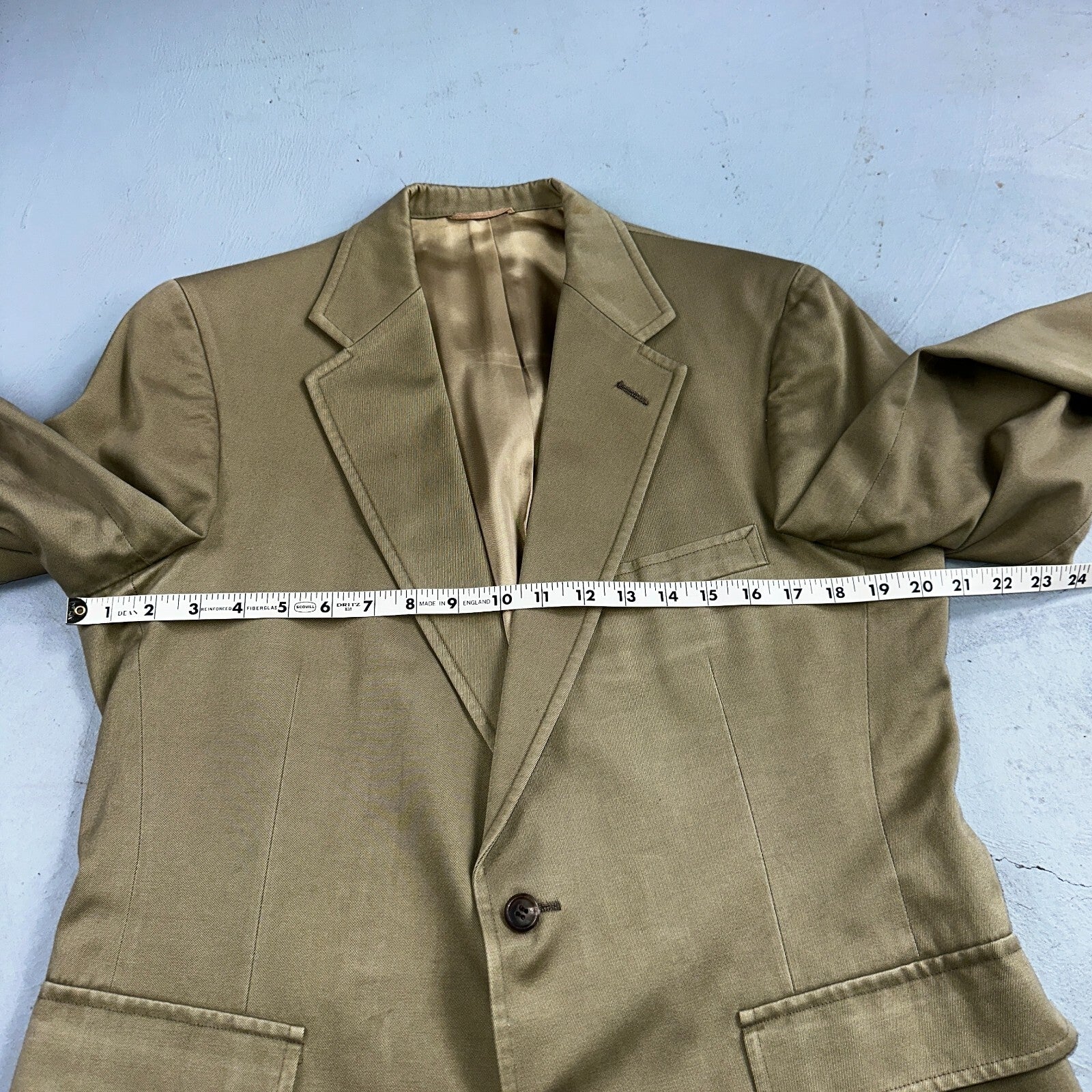 Polo Ralph Lauren Blazer 40 Sport Coat Khaki Sportswear University Jacket Suit