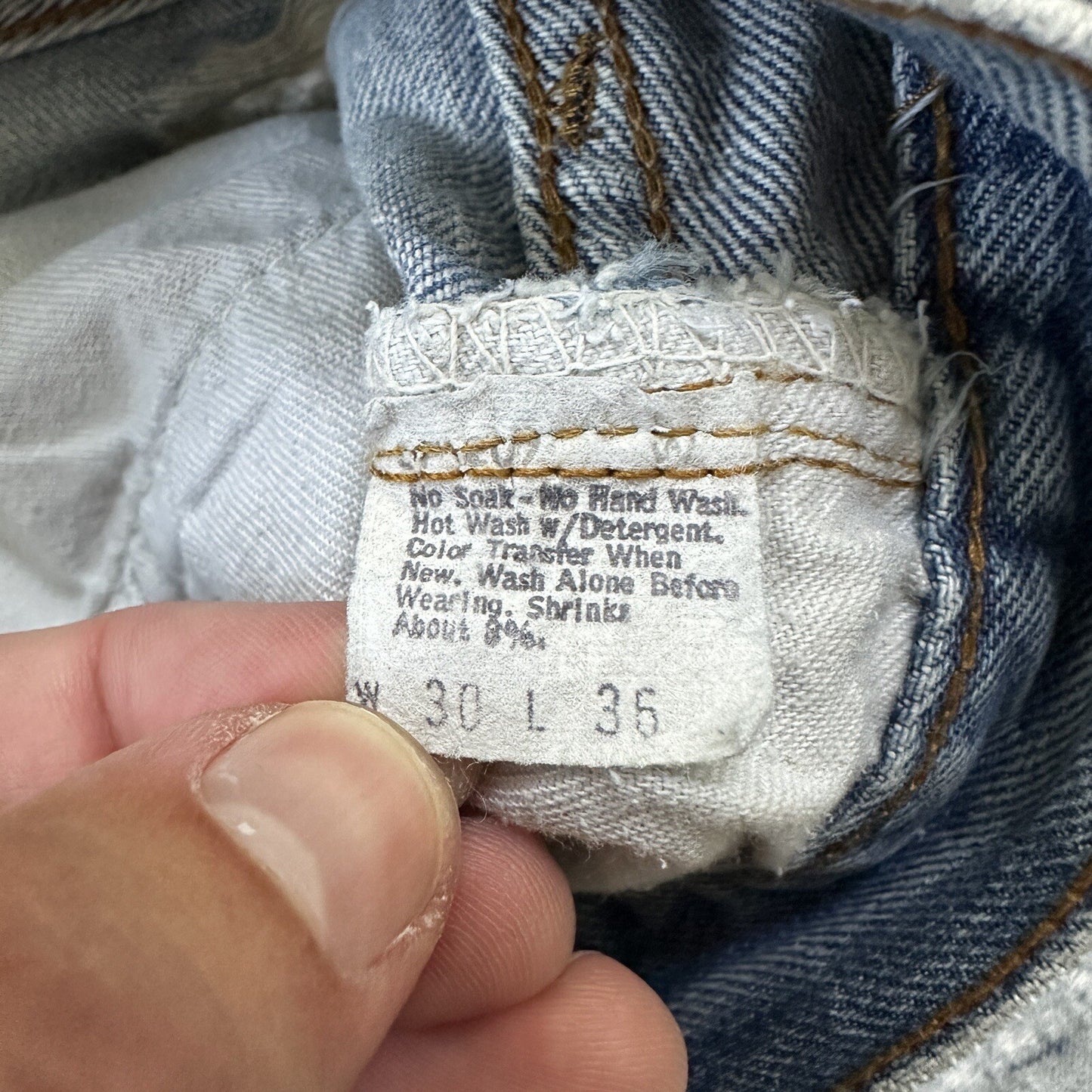 Levis Vintage 80s Redline Selvedge USA 501 XX Jeans 66 70s Light 30x36 Act 27x30