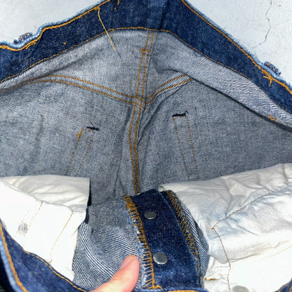 Levis 501 Vintage 80s USA XX Straight Leg Jeans Blue Dark Wash 34x34 Act 30x29