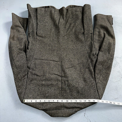 YSL Yves Saint Laurent Vintage Gray Tweed Jacket 38 Blazer Coat France Suit 80s