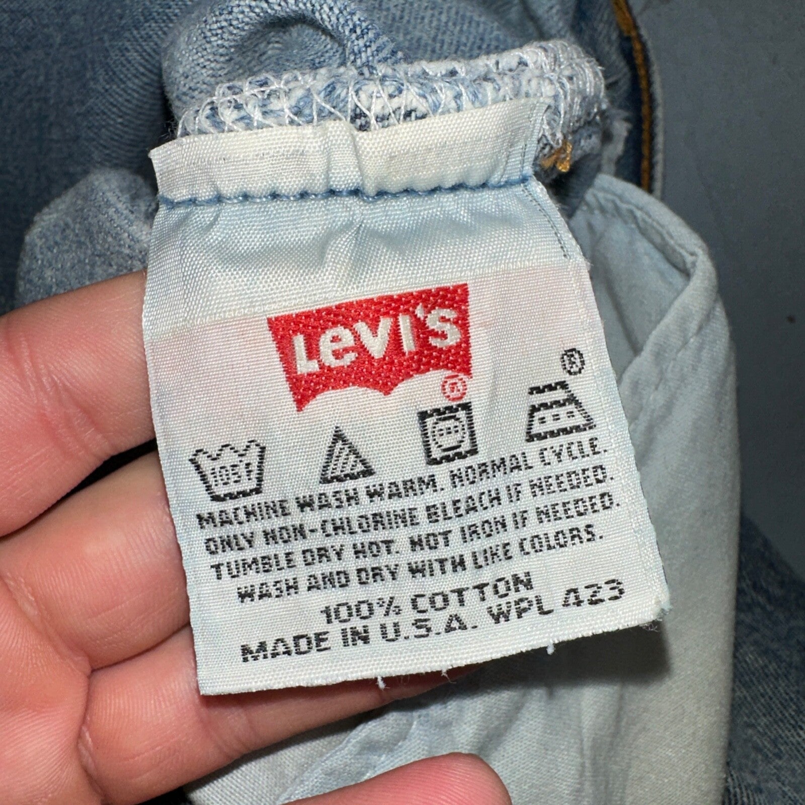 Levis 501 Vintage 90s USA XX Straight Leg Jeans Blue Med Wash 33x32 Act 32x30