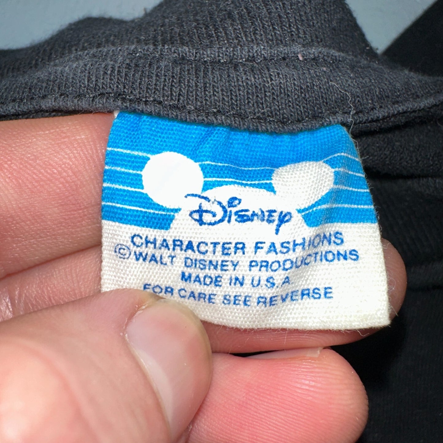 Disney Minnie Mouse 80s AOP VTG T Shirt Big Print Mickey 4XL Black Rap Style