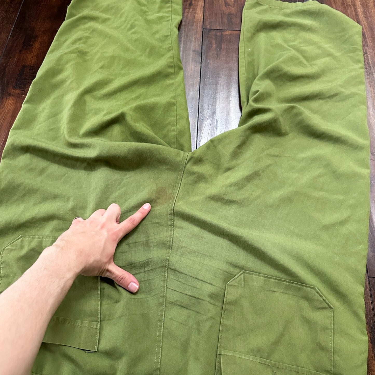 VTG 1960s 1970s Green Fishing Fish Patch Jumpsuit One Piece Rockabilly Work