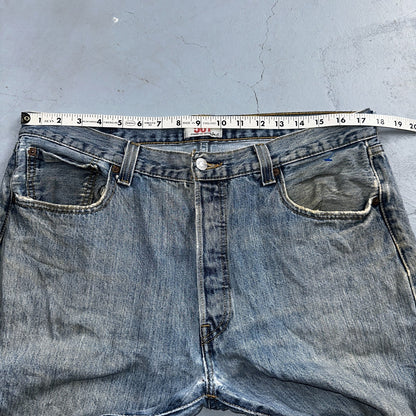 Levis 501 Vintage Y2K XX Straight Leg Jeans Blue Light Wash 36x34 Act 35x31