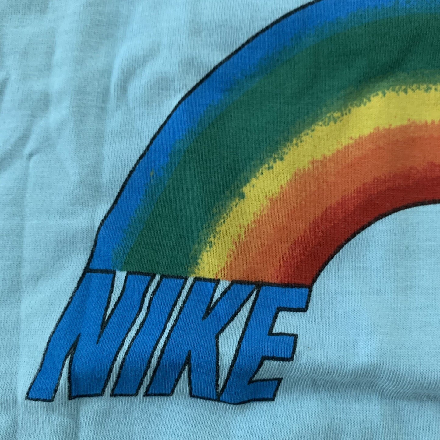 Nike Vintage T Shirt Mens M Rainbow Swoosh Pride Japan Geisha 80s LGBTQ Europe