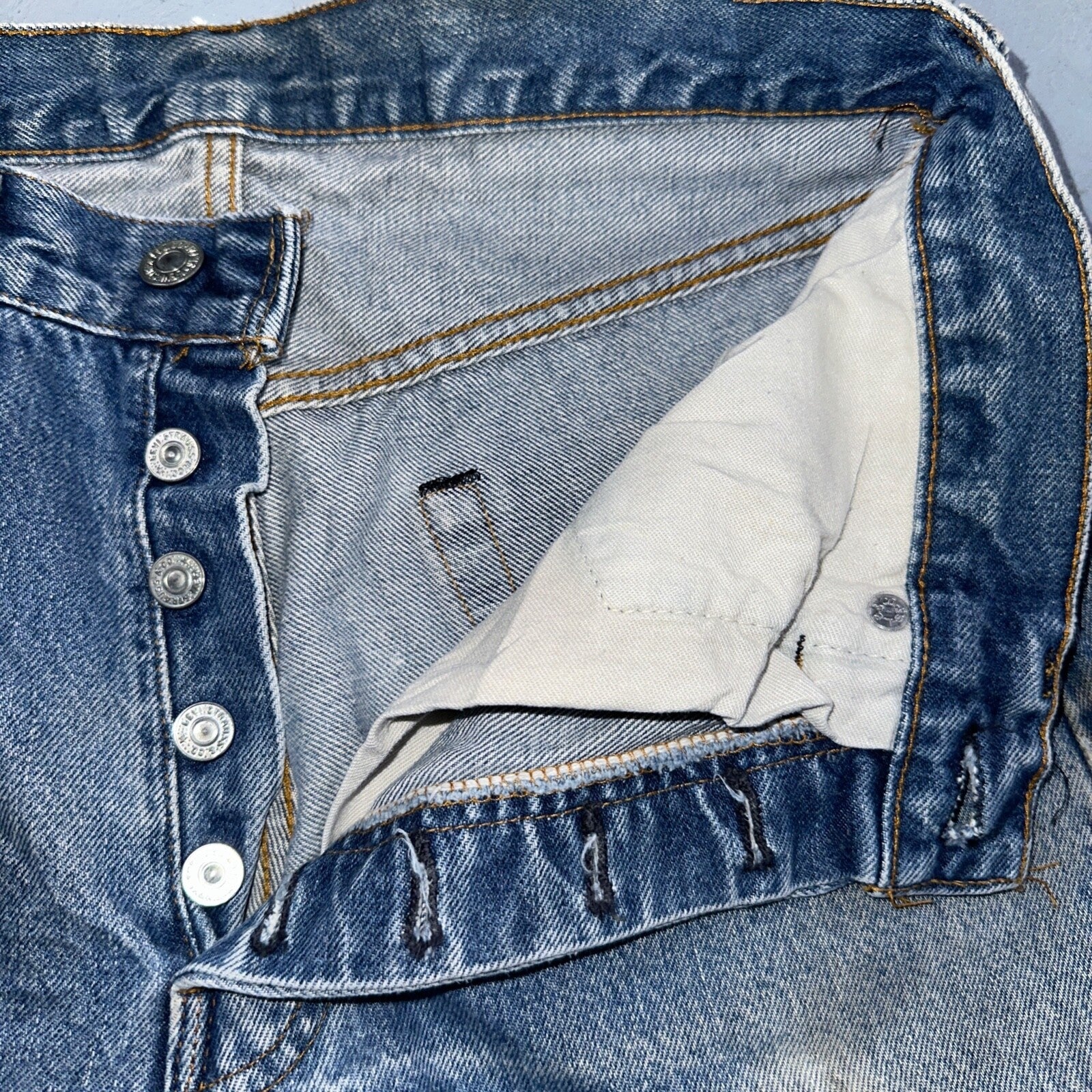 Levis 501 Vintage 80s Redline Selvedge USA XX Jeans Med Wash 32x36 Act 29x32