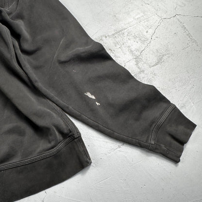 Nike Hoodie Men 2XL Black Swoosh Hooded Pullover Tonal Basic Fleece