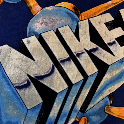 Nike Air Vintage T Shirt 80s USA Rare Air Max Atoms Bubbles Science Blue Tag