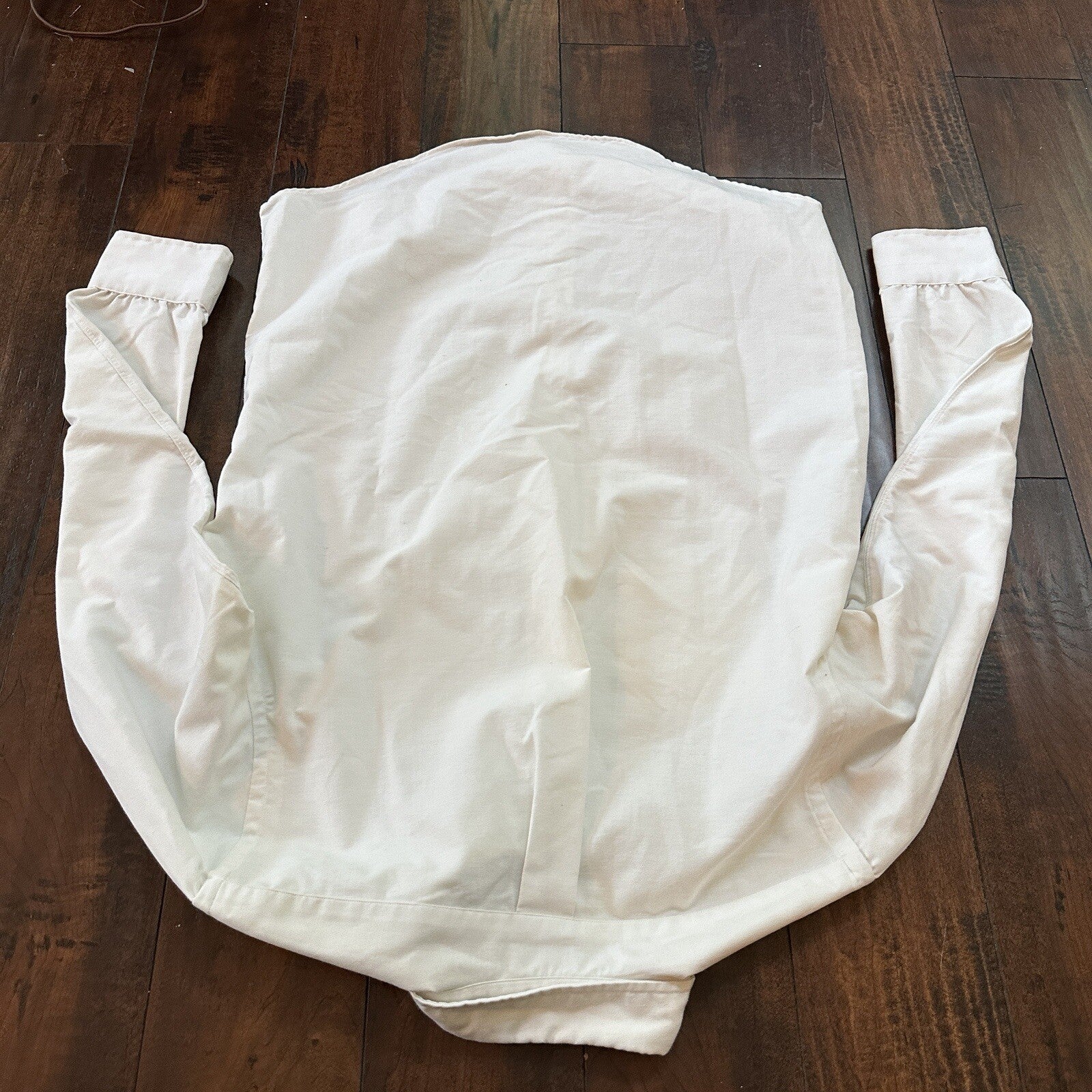 Vintage Norm Thompson USA Mens Long Sleeve Button Up Shirt White 80s