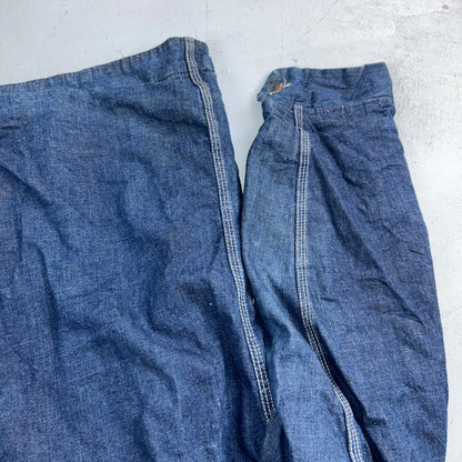 Vintage 60s Hercules Sears Roebuck And Co Denim Chore Jacket Coat Lined Detroit