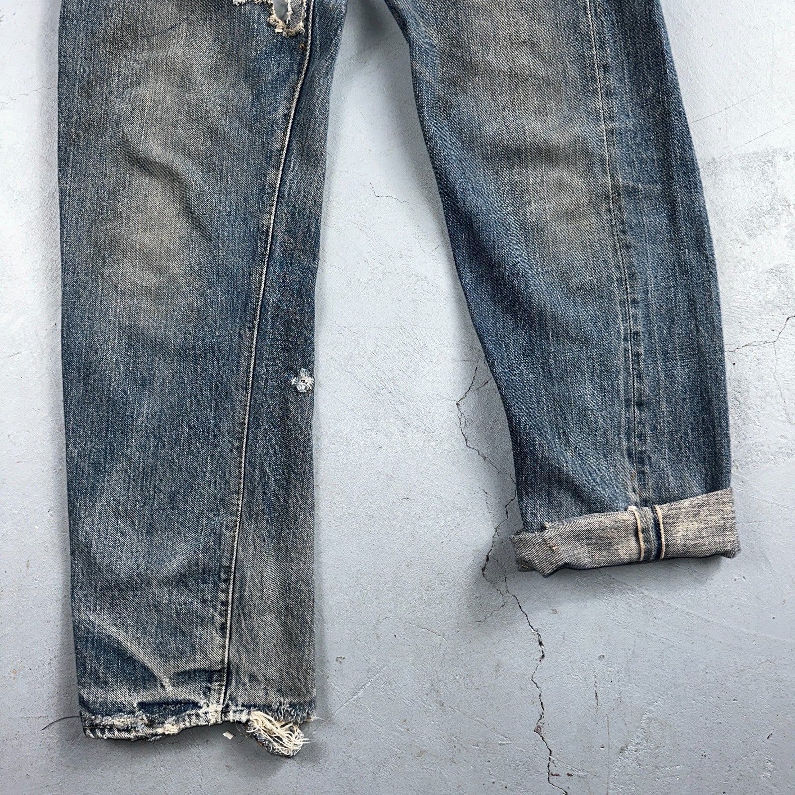 Levis 501 Vintage 70s SS Redline Selvedge USA XX Jeans Med Wash 32x34 Act 30x29