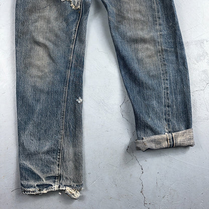 Levis 501 Vintage 70s SS Redline Selvedge USA XX Jeans Med Wash 32x34 Act 30x29