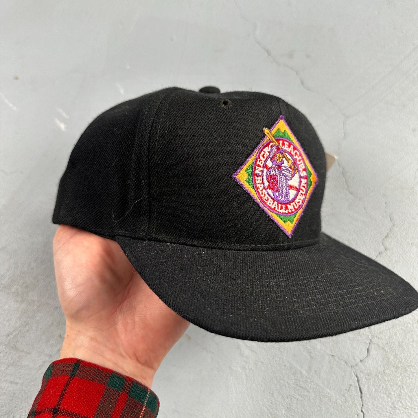 Vtg Big Boy Headgear Hat Kansas City KC Monarchs Strapback Negro League MLB Cap