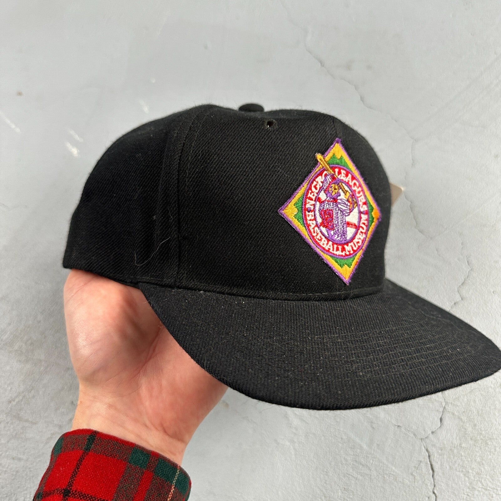 Vtg Big Boy Headgear Hat Kansas City KC Monarchs Strapback Negro League MLB Cap