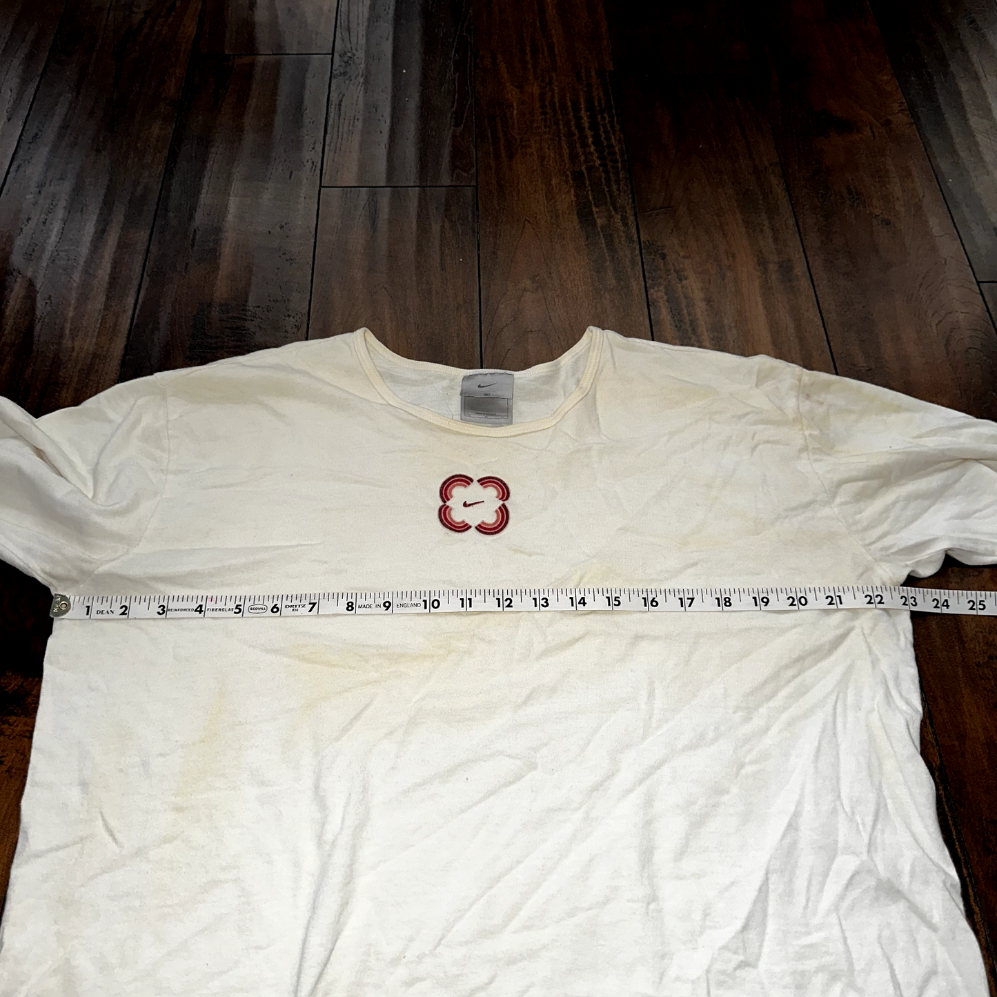 Nike Vintage T Shirt Flowers Y2K Long Sleeve Cute Gym Yoga Sports Tee 90s Thrash