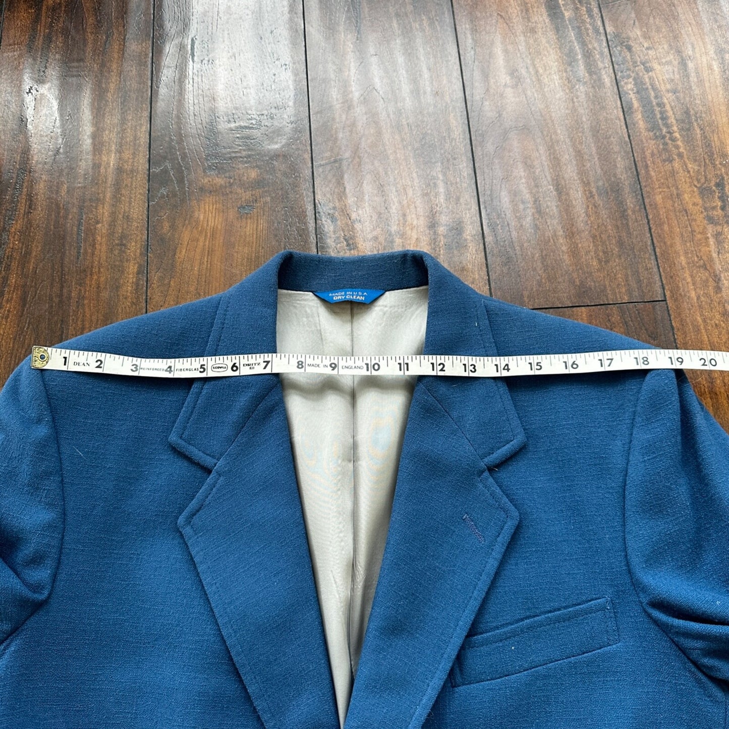 VTG Pendleton Jacket Blazer Men's 42 Blue 100% Pure Virgin Wool USA Western 70s