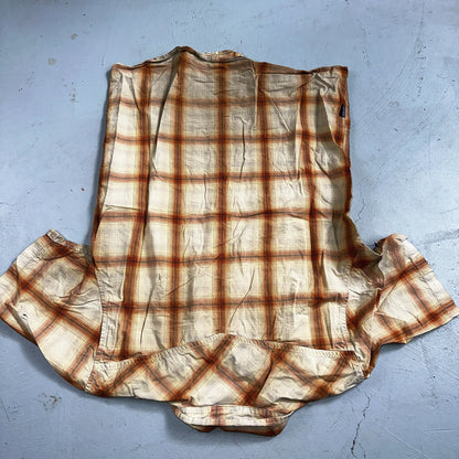 Patagonia Men's Button Down Short Sleeve Shirt S Organic Cotton Plaid Fall