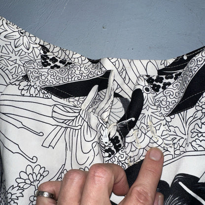 Vintage 60s FUMI’S Hawaii USA Women's 3 Geisha Bell Bottom Pants RARE 1960s 20