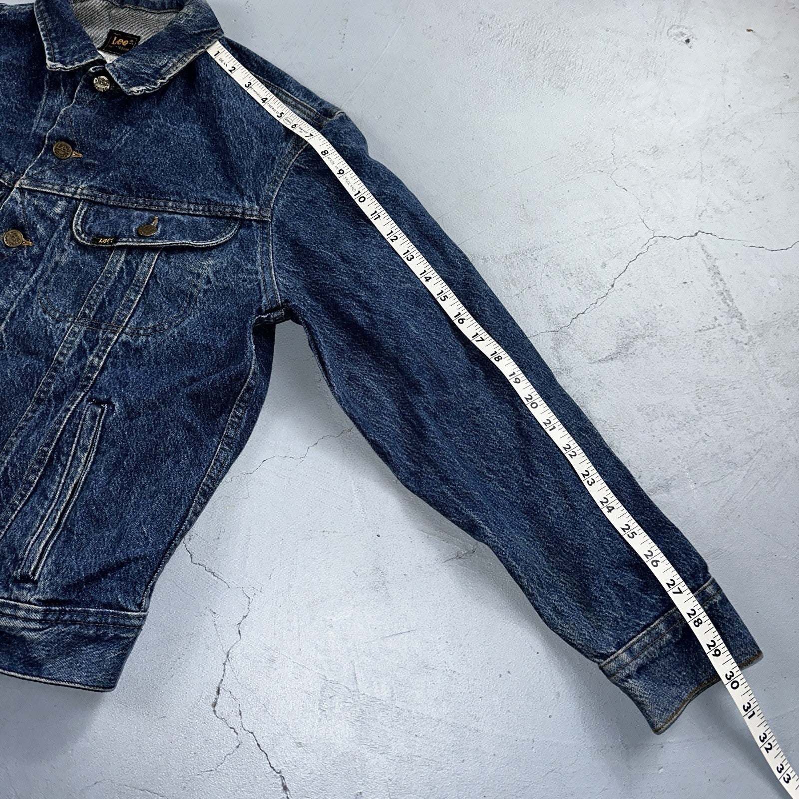 Vintage Lee Denim Jacket 40 M Western Bike Ride Cowboy Ranch Farm 153438 Jean