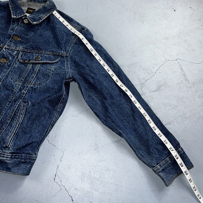 Vintage Lee Denim Jacket 40 M Western Bike Ride Cowboy Ranch Farm 153438 Jean