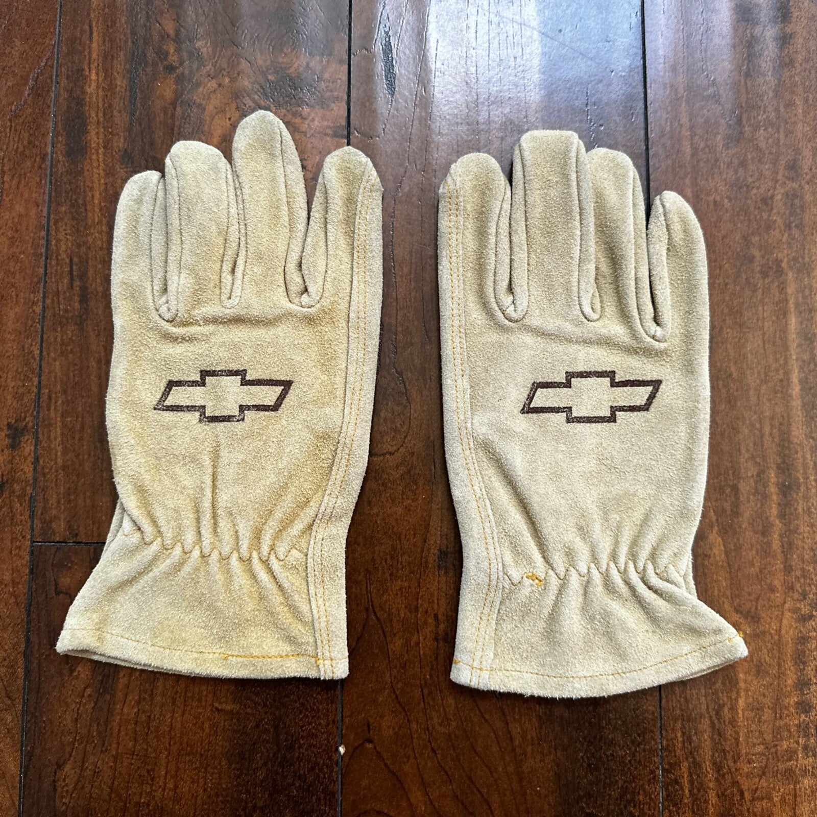 Vtg Wells Lamont Cowhide Leather Work Gloves L Chevy Western Freddy Krueger