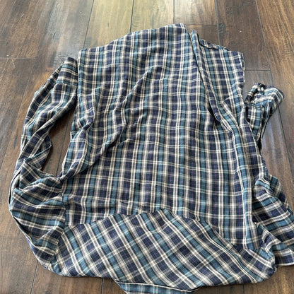 Silver Spur Men's Western Plaid Long Sleeve Shirt Pearl Snaps 16/35 Vtg 80s 90s