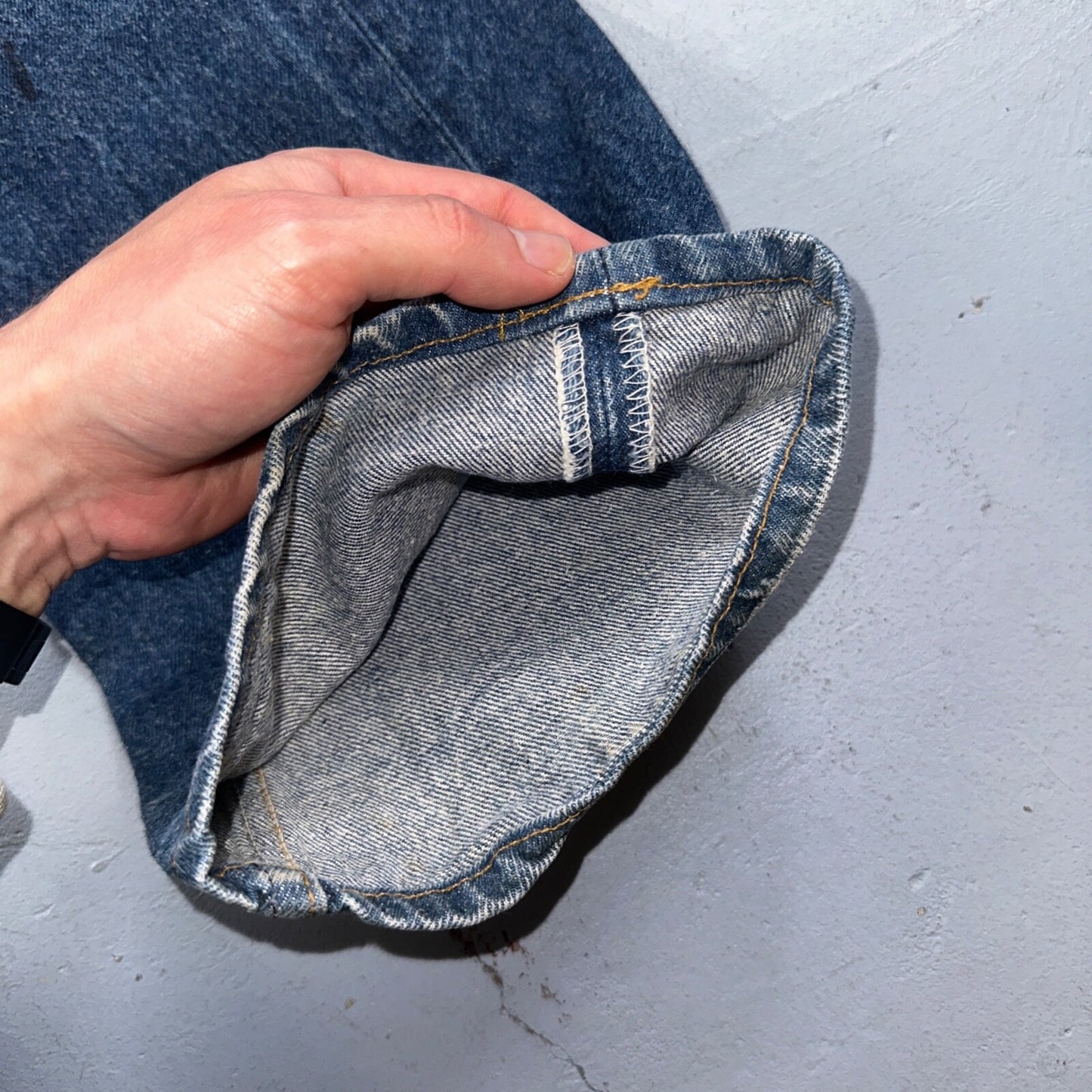 Levis 501 Vintage 80s USA XX Straight Leg Jeans Blue Light Wash 40x33 Act 38x29